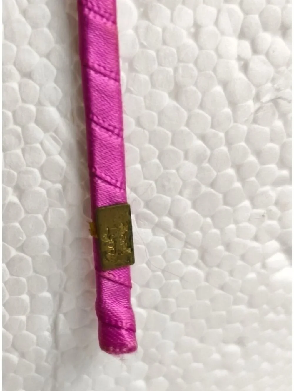Girls Faux Fur Pom Pom Headband Fuchsia Pink Satin-Wrapped Band Fluffy Ears